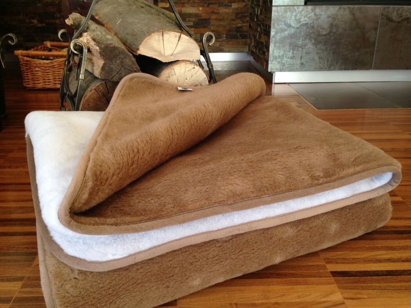 020 Kołdra z wełny Alpaki Alpina Camel Ciemny 160x200