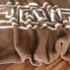 Koc wełniany Camel z wełny wielbłądziej CIEMNY GREKA 140x200