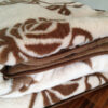 Pościel wełniana Camel z wełny wielbłądziej Ciemny Tulipan 160x200 + Podkład wełniany