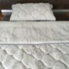 1 Pościel z wełny Alpaki Silver Caro + Alpaka Gładka 140x200 + Podkład wełniany
