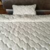 10 Pościel z wełny Alpaki Silver Caro + Alpaka Gładka 140x200 + Podkład wełniany