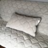 12 Pościel z wełny Alpaki Silver Caro + Alpaka Gładka 140x200 + Podkład wełniany