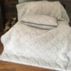 15 Pościel z wełny Alpaki Silver Caro + Alpaka Gładka 140x200 + Podkład wełniany