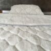 5 Pościel z wełny Alpaki Silver Caro + Alpaka Gładka 140x200 + Podkład wełniany