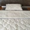 6 Pościel z wełny Alpaki Silver Caro + Alpaka Gładka 140x200 + Podkład wełniany