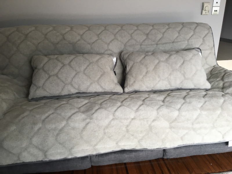 Pościel z wełny Alpaki Silver Caro + Alpaka Gładka 200x200