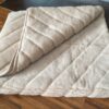 Koc wełniany Camel z wełny wielbłądziej JASNY PASY 200x200