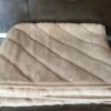Koc wełniany Camel z wełny wielbłądziej JASNY PASY 200x200