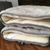 18 Materac z wełny Alpaki Silver Caro + Kaszmir Gładki 160x200
