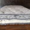 3 Materac z wełny Alpaki Silver Caro + Kaszmir Gładki 160x200