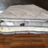 4 Materac z wełny Alpaki Silver Caro + Kaszmir Gładki 160x200