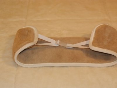 WYROBY WEŁNIANE Z WEŁNY PAS OCIEPLAJĄCY 15x30 CAMEL JASNY