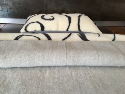 Pościel z wełny Alpaki Silver Kaszmir Orientalny 140x200 + Materac wełniany