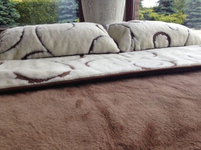 zdjecie-glowne-7432 Pościel z wełny Camel Ciemny + Kaszmir Luna 180x200 + Materac wełniany