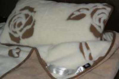 zdjecie-glowne-7580 Pościel z wełny Camel Jasny + Kaszmir Róża Brąz 140x200 + Podkład wełniany