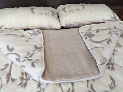 zdjecie-glowne-7603 Pościel z wełny Camel Jasny + Kaszmir Szlachecki 240x200 + Materac wełniany