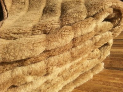 zdjecie-glowne-8009 Koc wełniany Camel z wełny wielbłądziej CIEMNY PASY 180x200