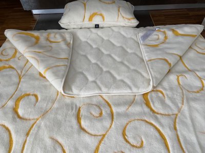 zdjecie-glowne-8474 Pościel z wełny Kaszmir Gold Kaszmir Caro 140x200 + Materac wełniany