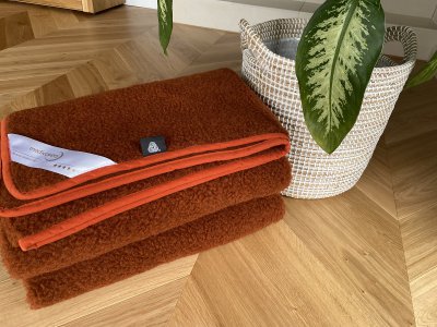 zdjecie-glowne-8698 Koc wełniany Merynos Tumbler Ceglany 160x200