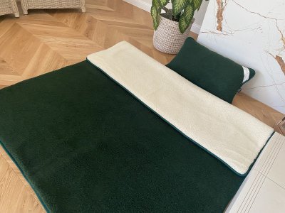 zdjecie-glowne-9094 Pościel z wełny Merynos Tumbler Mocna Zieleń + Tumbler Biały 140x200 + Materac wełniany