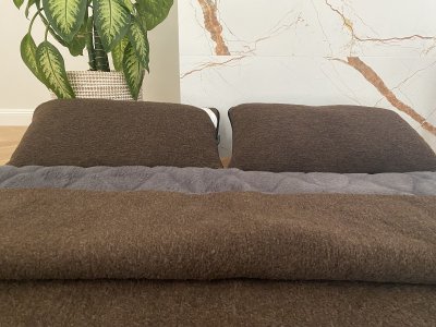 zdjecie-glowne-9198 Pościel z wełny Alpaki Grafit Caro + Merynos Syberia Dziki Brąz 220x200 + Podkład wełniany
