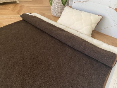 zdjecie-glowne-9206 Pościel z wełny Merynos Syberia Dziki Brąz + Kaszmir Caro 140x200