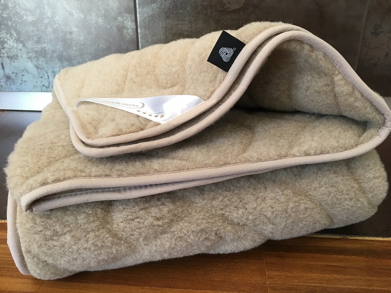 Koc wełniany Camel z wełny wielbłądziej WARKOCZ JASNY 160x200