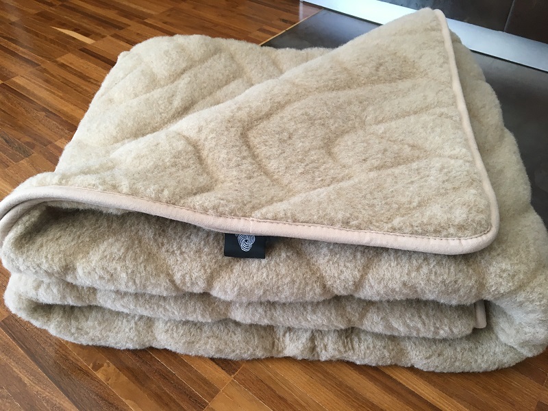 Koc wełniany Camel z wełny wielbłądziej WARKOCZ JASNY 160x200