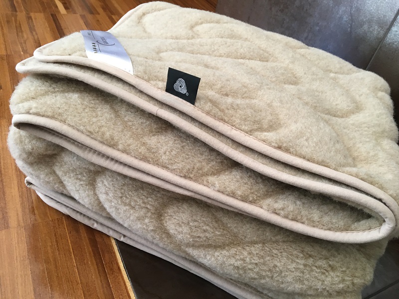 Koc wełniany Camel z wełny wielbłądziej WARKOCZ JASNY 160x200