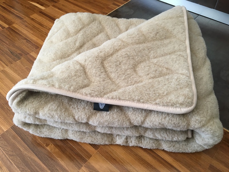 Koc wełniany Camel z wełny wielbłądziej WARKOCZ JASNY 160x200