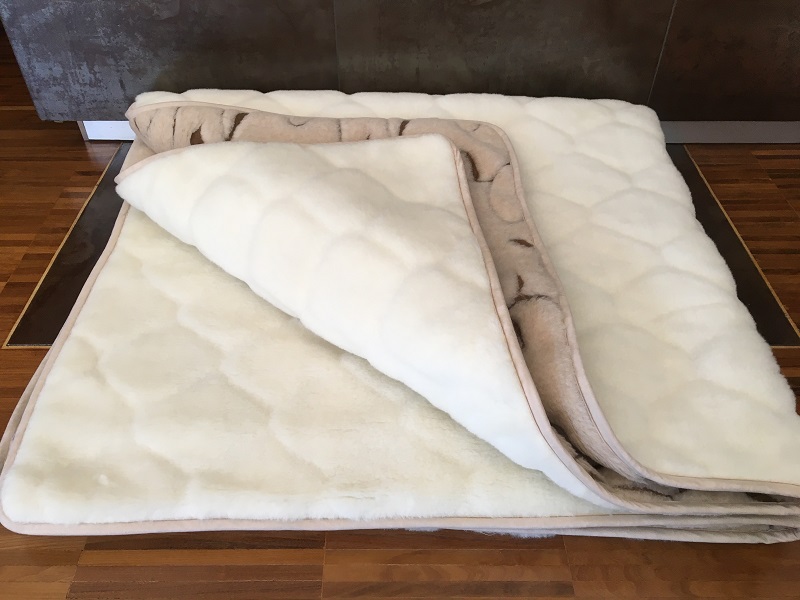 Kołdra z wełny Camel Jasny Rampicanti + Kaszmir Caro 200x200