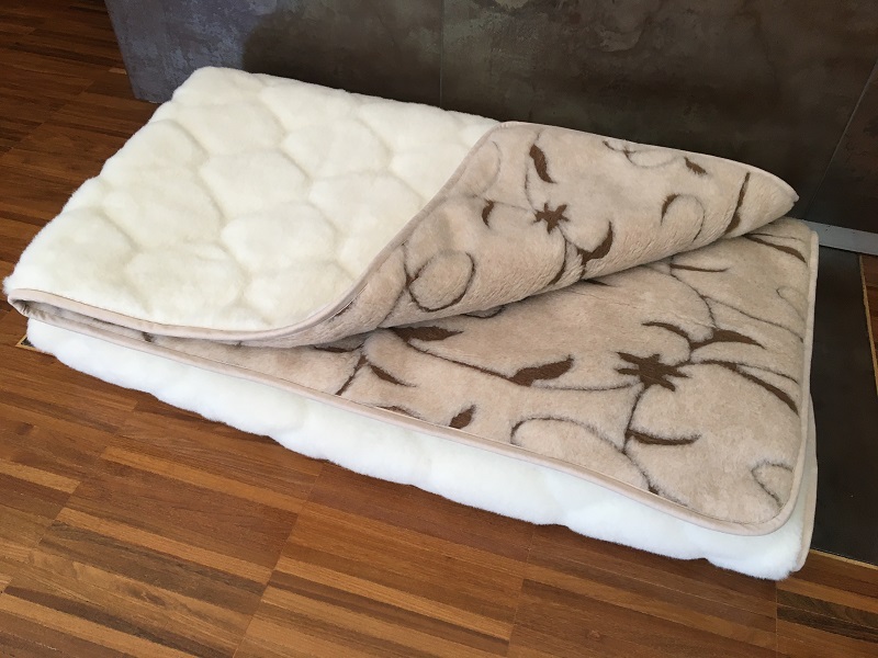 Kołdra z wełny Camel Jasny Rampicanti + Kaszmir Caro 200x200