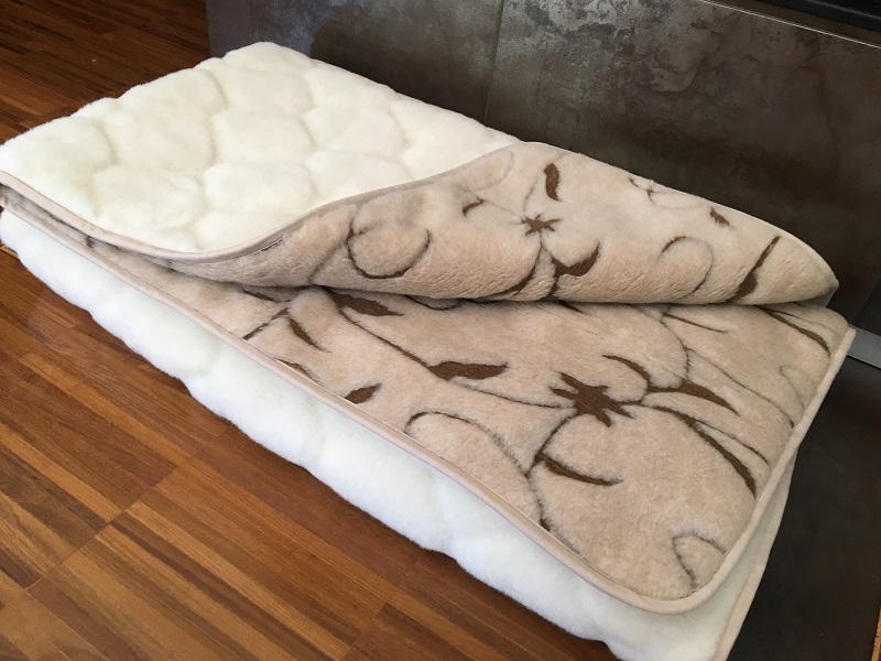 Kołdra z wełny Camel Jasny Rampicanti + Kaszmir Caro 200x200