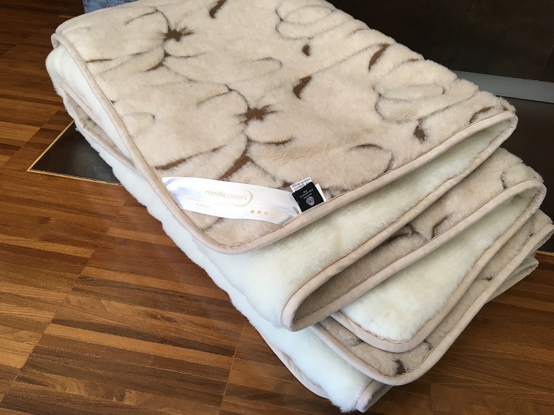 Kołdra z wełny Camel Jasny Rampicanti + Kaszmir Caro 200x200