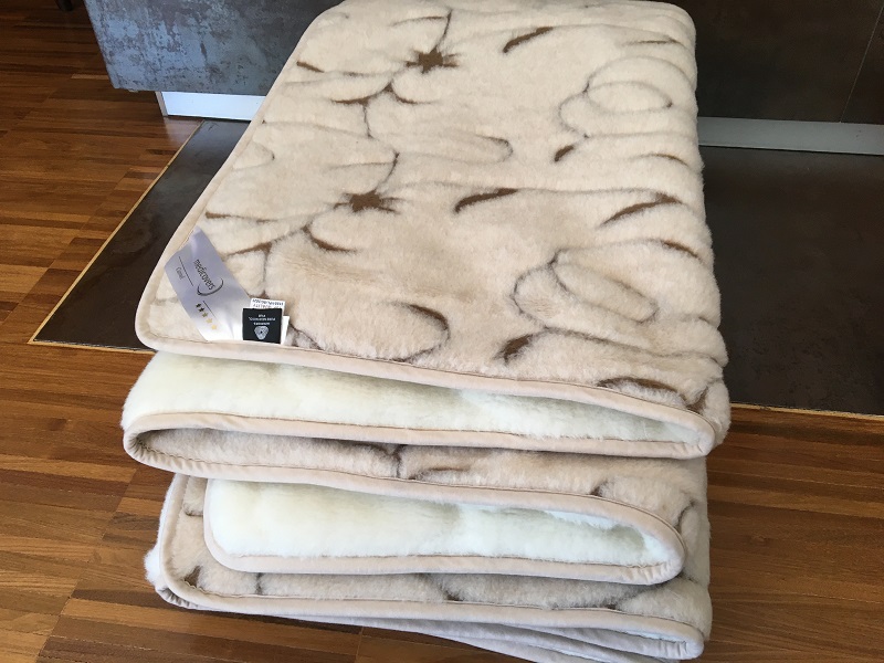 Kołdra z wełny Camel Jasny Rampicanti + Kaszmir Caro 200x200
