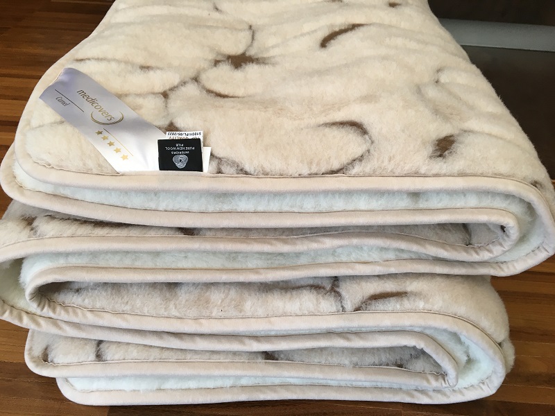 Kołdra z wełny Camel Jasny Rampicanti + Kaszmir Caro 200x200