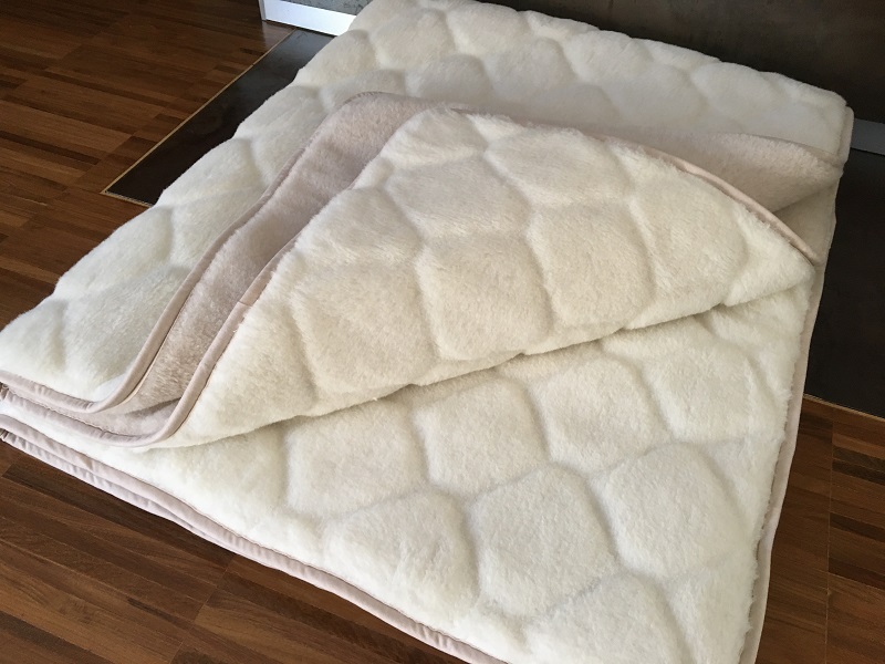 Kołdra z wełny Camel Jasny + Kaszmir Caro 240x200