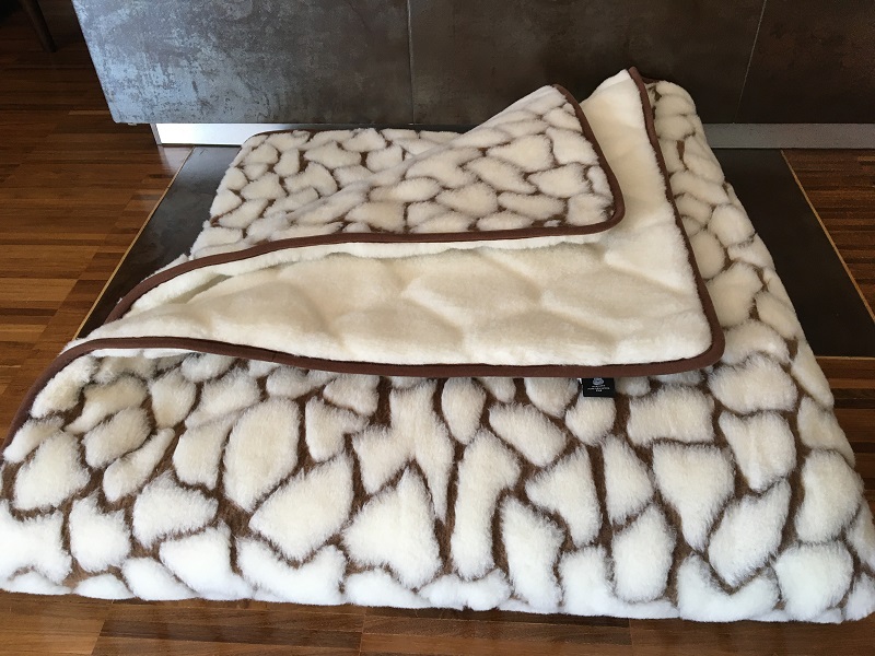 Kołdra z wełny Kaszmir Giraffe + Kaszmir Caro 160x200