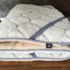 Materac z wełny Alpaki Silver Caro + Camel Jasny 200x200