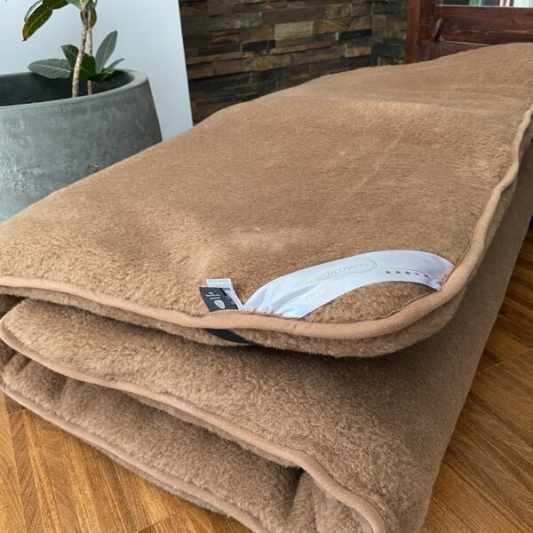 Materac z wełny wielbłądziej Camel Ciemny Królewski 100x200
