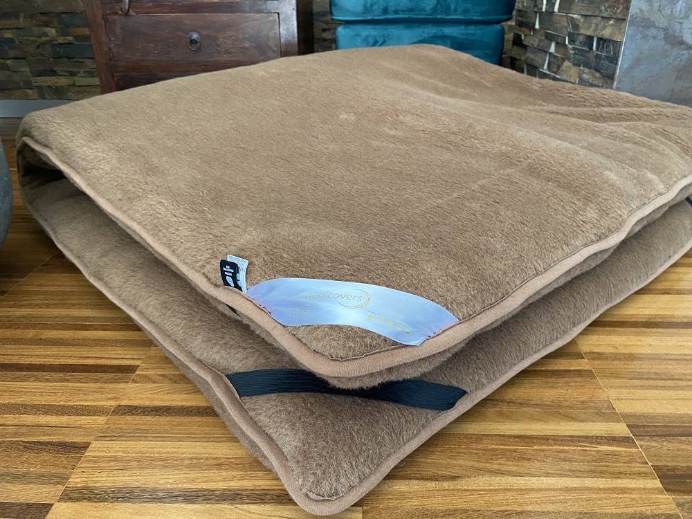 Materac z wełny wielbłądziej Camel Ciemny Królewski  90x200