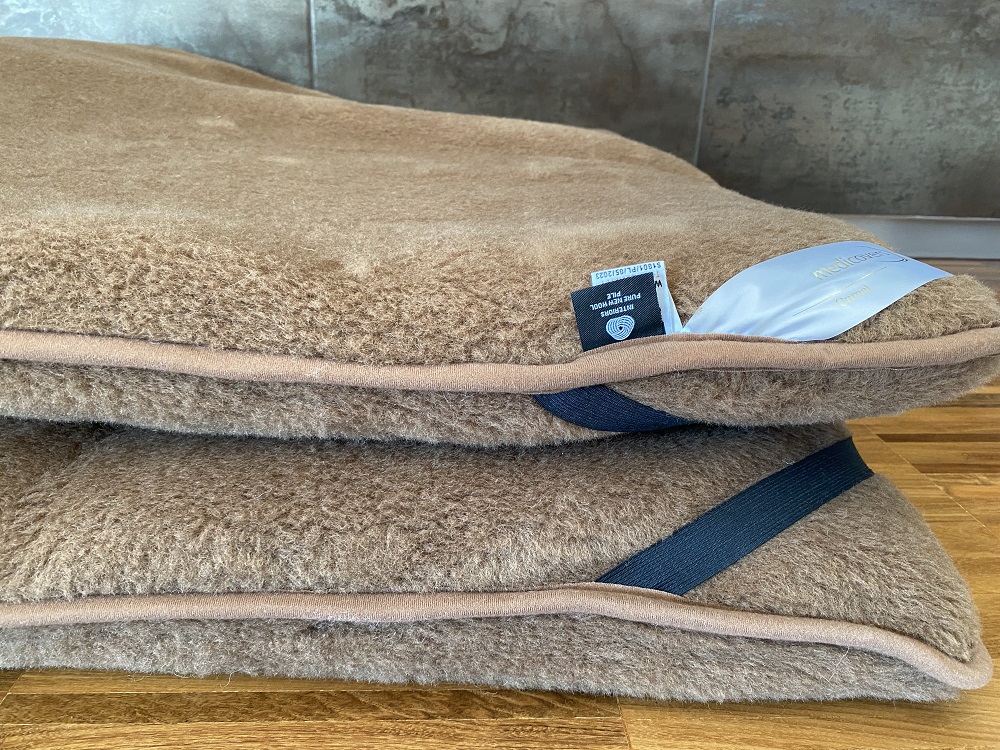 Materac z wełny wielbłądziej Camel Ciemny Królewski  90x200