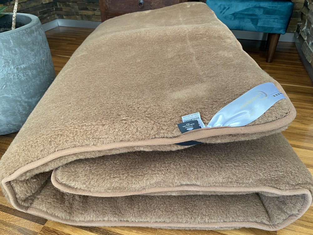 Materac z wełny wielbłądziej Camel Ciemny Królewski  90x200