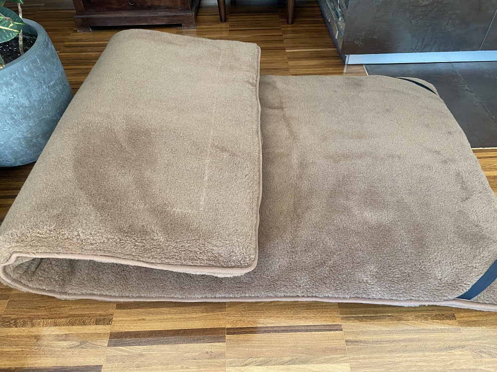 Materac z wełny wielbłądziej Camel Ciemny Królewski  90x200