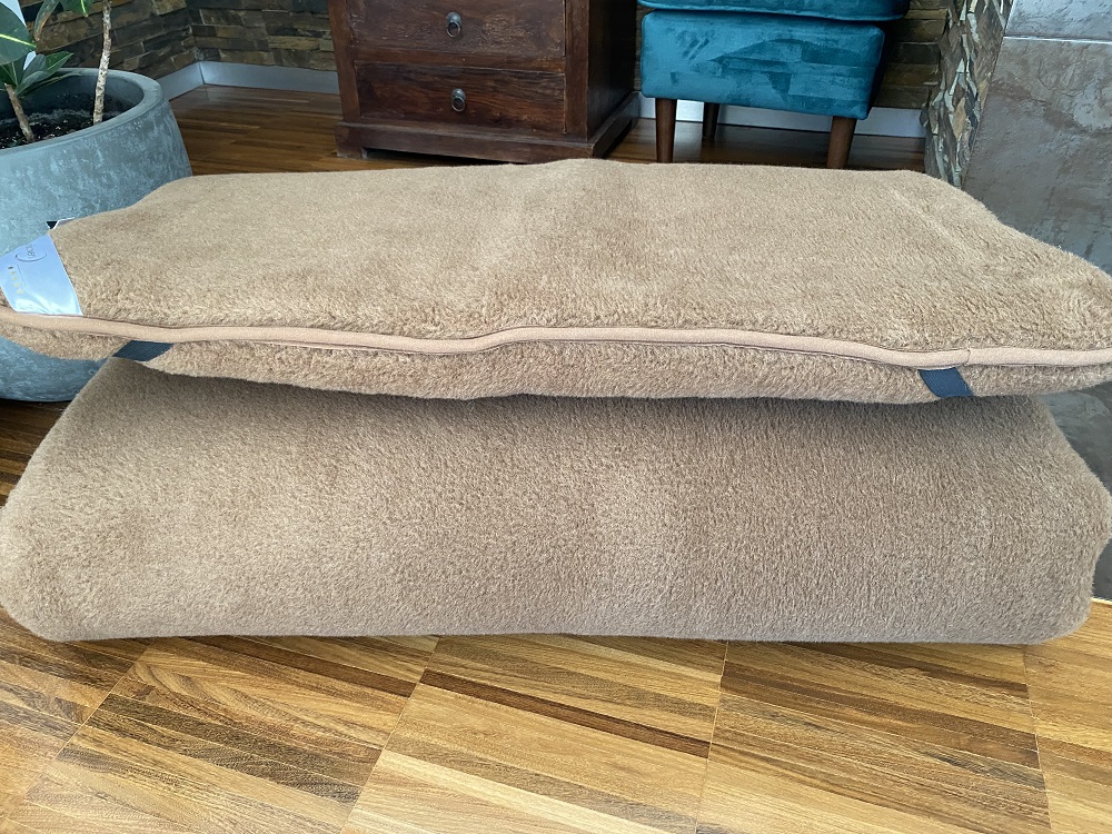 Materac z wełny wielbłądziej Camel Ciemny Królewski  90x200