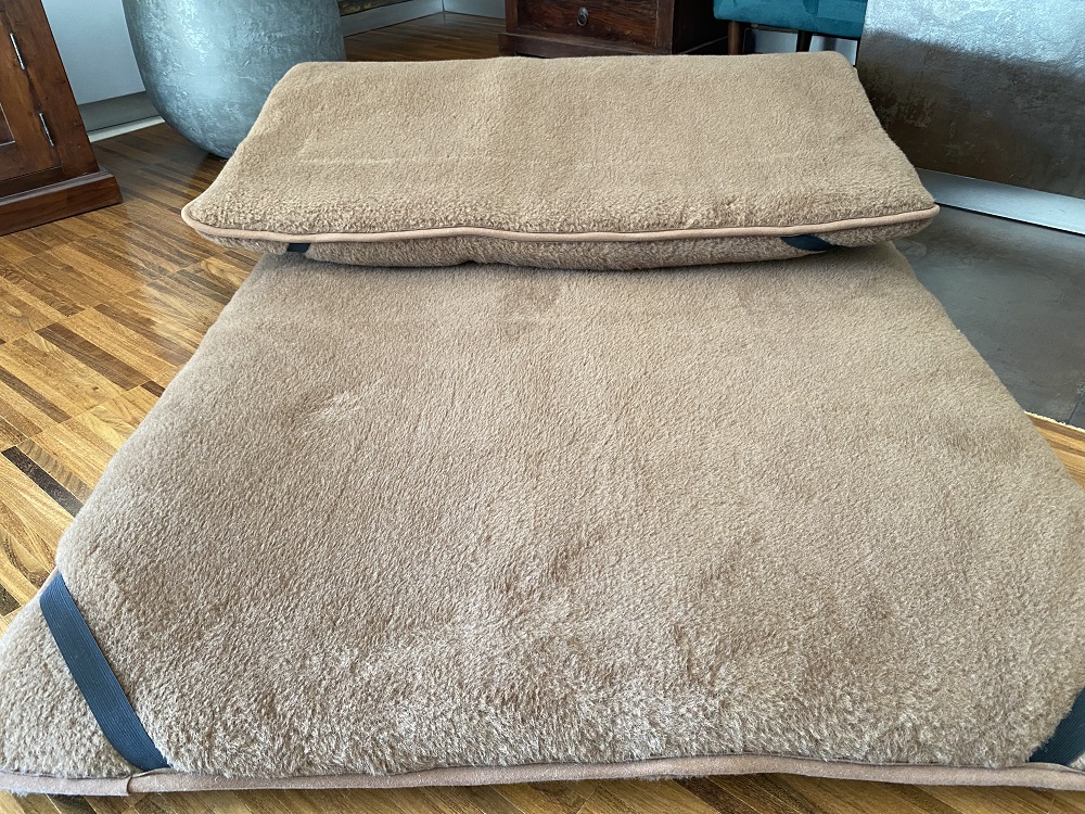 Materac z wełny wielbłądziej Camel Ciemny Królewski  90x200