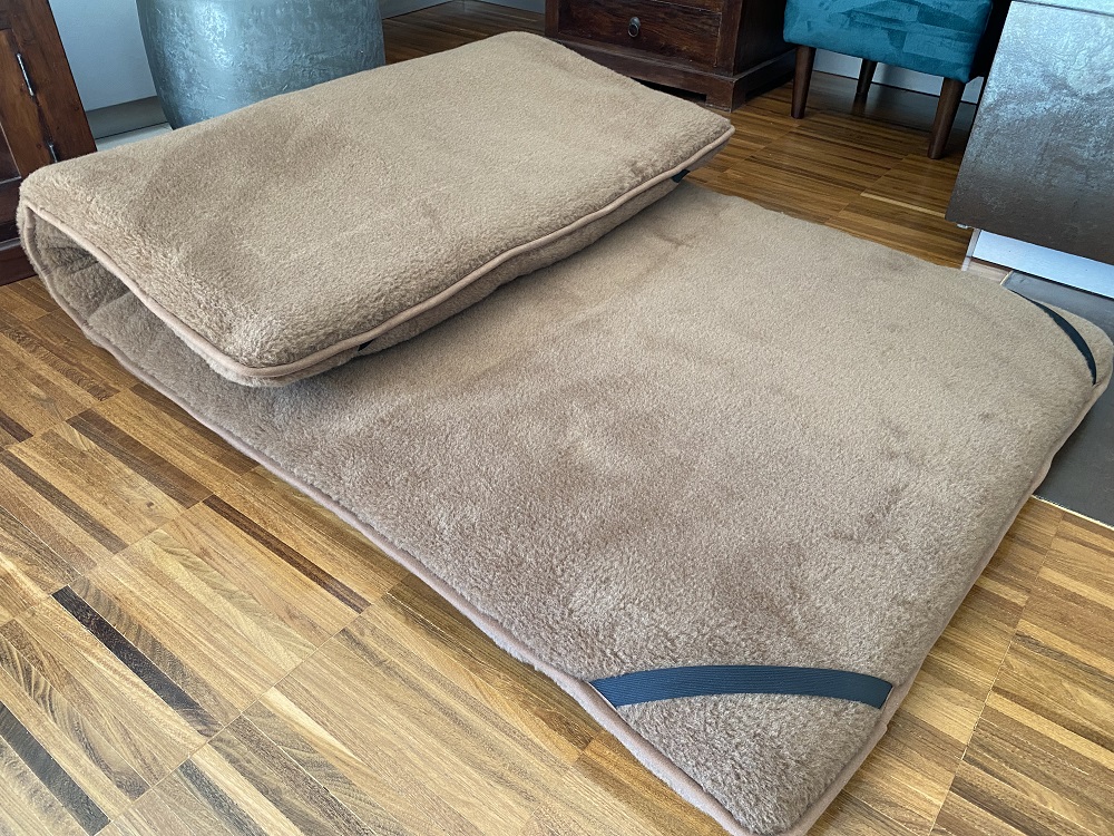 Materac z wełny wielbłądziej Camel Ciemny Królewski  90x200