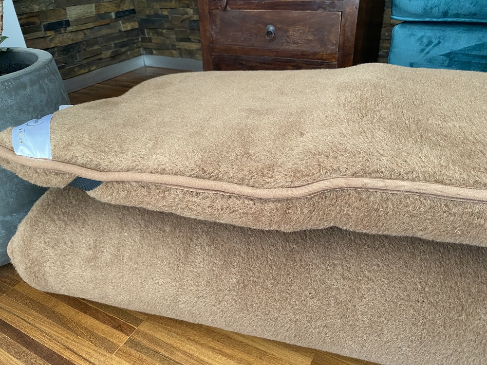 Materac z wełny wielbłądziej Camel Ciemny Królewski  90x200