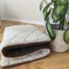 Materac z wełny Merynos Syberia Dziki Brąz Alpaka Silver Caro 180x200
