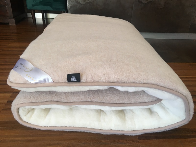 Materac z wełny Kaszmir Caro + Camel Jasny 140x200